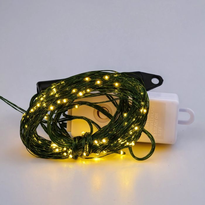 Гірлянда Кінський хвіст 600 LED 20 ниток 3 м зелена, жовтий GarlandoPro 1733015GY (1733015GY) - изображение 3