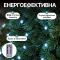 Гірлянда Кінський хвіст Мішура 1200 LED 20 ниток 2 м зелена, білий Garlando D1200L2MGW (D1200L2MGW)