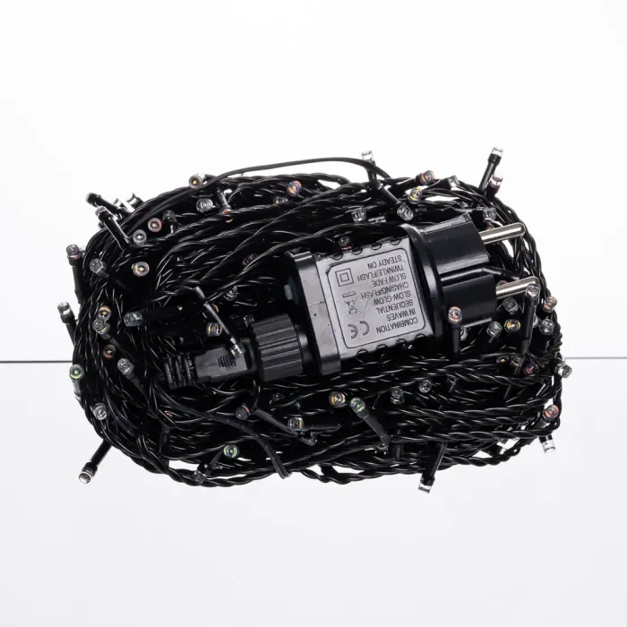 Гірлянда Нитка вулична 30 (м) 300 LED чорний провід Мультиколір CF300L30MBML (CF300L30MBML) - зображення 3