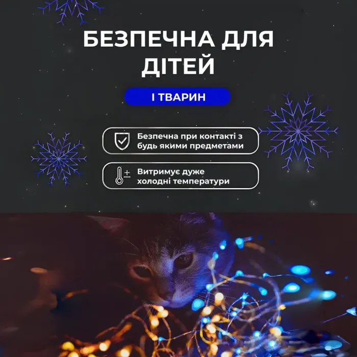 Гирлянда роса на пульте 100 метров на 1000 led светодиодов капля на белом проводе синяя (1000L100MWBL) - изображение 3