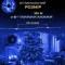Гирлянда роса на пульте 100 метров на 1000 led светодиодов капля на зеленом проводе синяя (1000L100MGBL)
