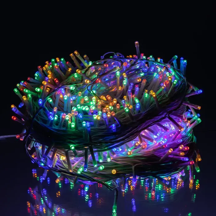 Гірлянда Різдвяна фея вулична 100 м 1000 LED білий провід Мультиколір CF1000L100MWML (CF1000L100MWML) - зображення 1