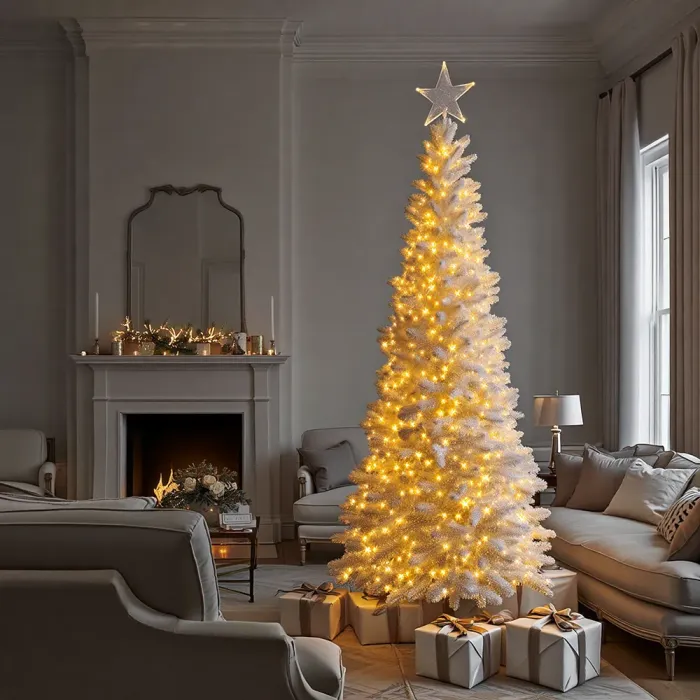 Гірлянда Різдвяна фея вулична 100 м 1000 LED білий провід Жовтий CF1000L100MWY (CF1000L100MWY) - зображення 6