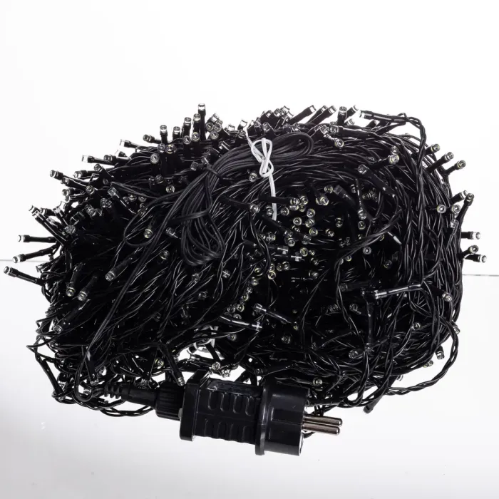 Гірлянда Різдвяна фея вулична 100 (м) 1000 LED чорний провід Білий CF1000L100MBW (CF1000L100MBW) - изображение 3