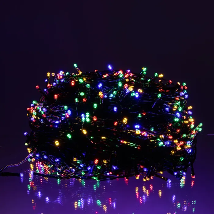 Гірлянда Різдвяна фея вулична 100 (м) 1000 LED чорний провід Мультиколір CF1000L100MBML (CF1000L100MBML) - изображение 1