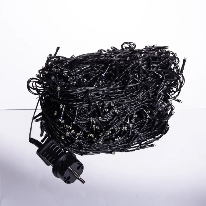 Гірлянда Різдвяна фея вулична 100 (м) 1000 LED чорний провід Жовтий CF1000L100MBY (CF1000L100MBY) - изображение 5