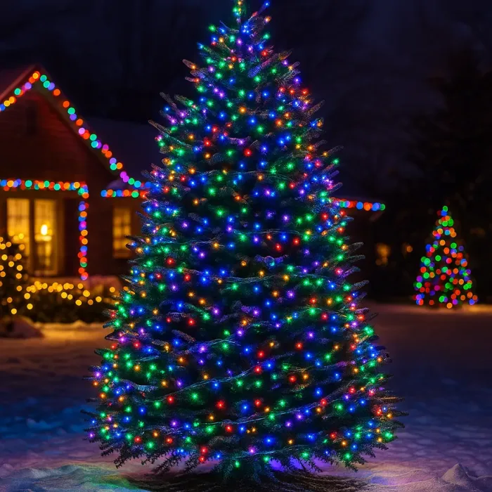 Гірлянда Різдвяна фея вулична 50 м 500 LED білий провід Мультиколір CF500L50MWML (CF500L50MWML) - изображение 2