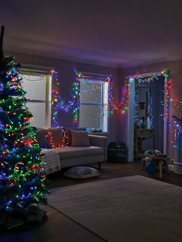 Гірлянда Різдвяна фея вулична 50 м 500 LED білий провід Мультиколір CF500L50MWML (CF500L50MWML) - изображение 4