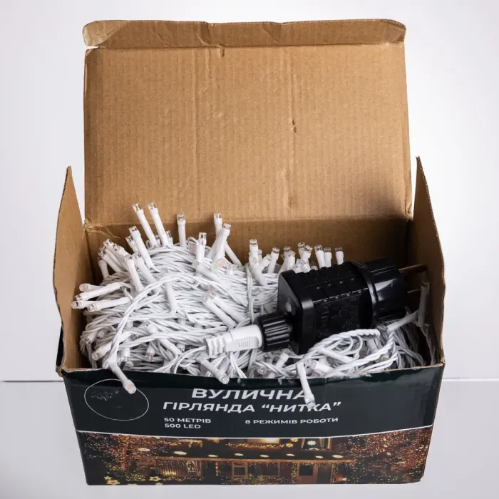 Гірлянда Різдвяна фея вулична 50 м 500 LED білий провід Мультиколір CF500L50MWML (CF500L50MWML) - изображение 6