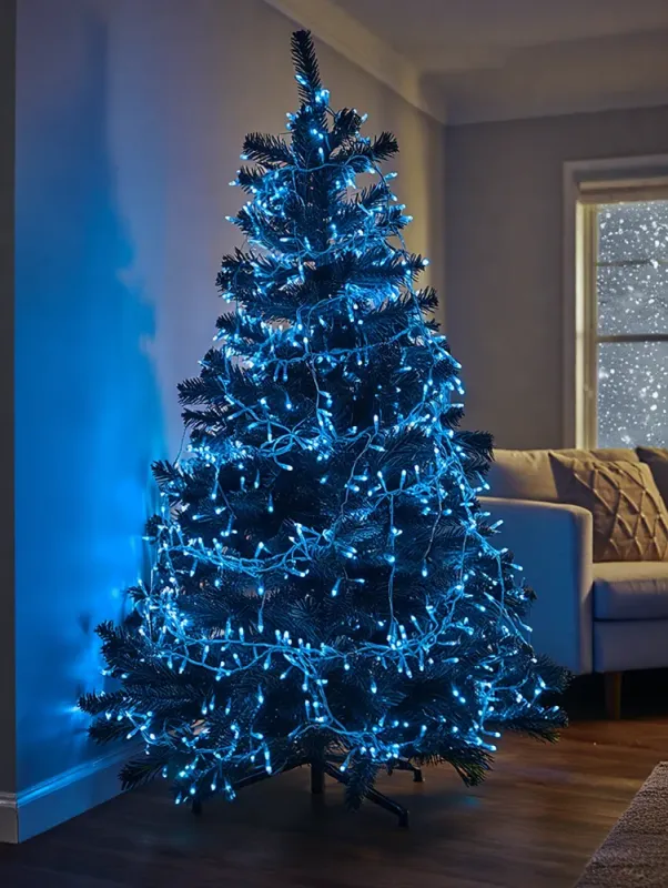 Гірлянда Різдвяна фея вулична 50 м 500 LED білий провід Синій CF500L50MWBL (CF500L50MWBL) - зображення 2