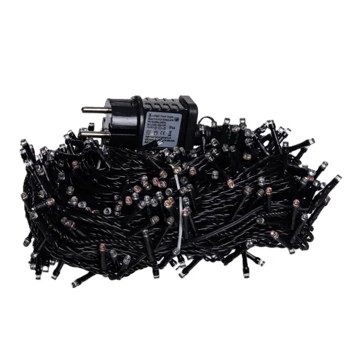 Гірлянда Різдвяна фея вулична 50 (м) 500 LED чорний провід Мультиколір CF500L50MBML (CF500L50MBML) - изображение 3