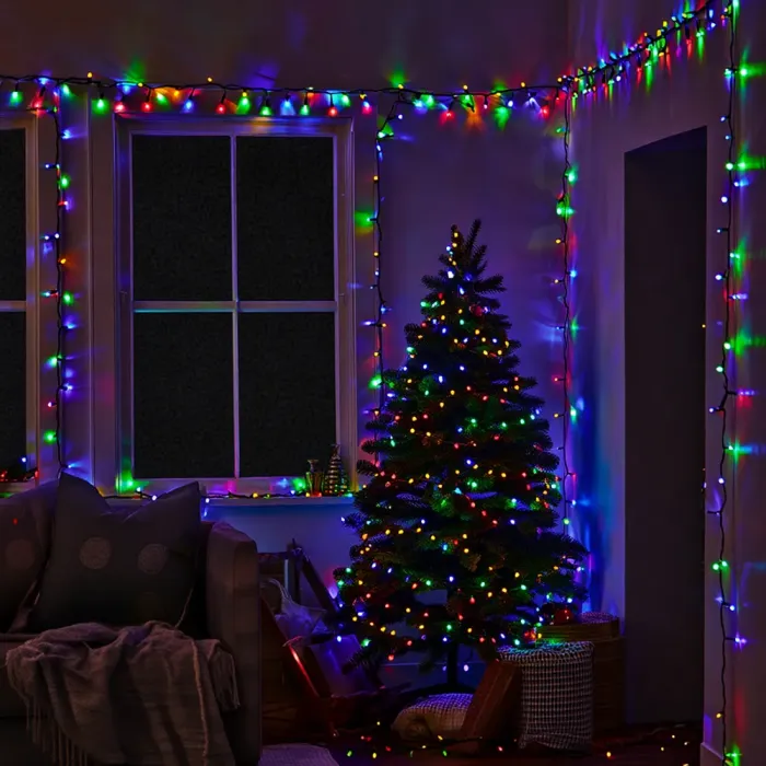 Гірлянда Різдвяна фея вулична 50 (м) 500 LED чорний провід Мультиколір CF500L50MBML (CF500L50MBML) - изображение 6