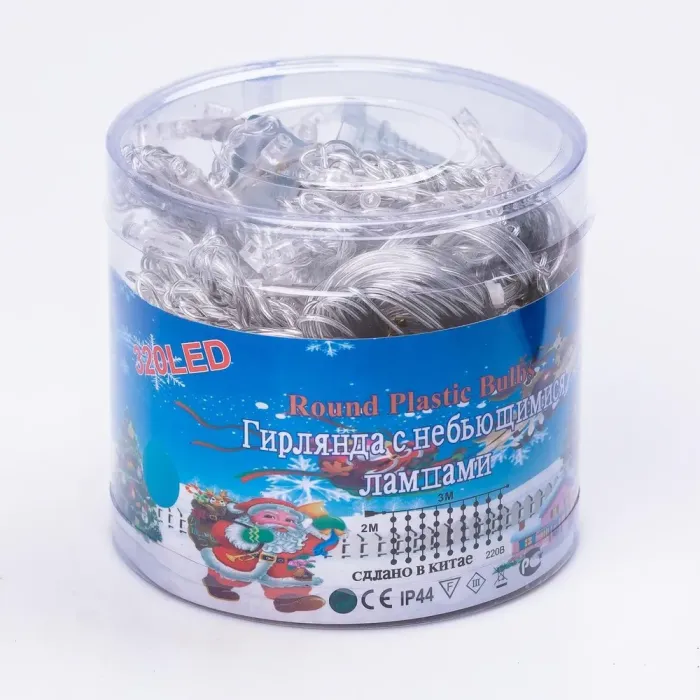 Гірлянда штора 3х2 м 144 LED світлодіодна мідний провід 16 ниток Жовтий (ZWM2320LEDY) - изображение 9