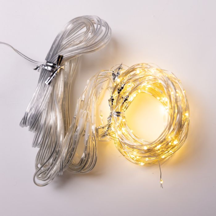 Гірлянда-штора Роса 300 LED 10 ниток 3*3 м USB GarlandoPro USB173308Y (USB173308Y) - изображение 9