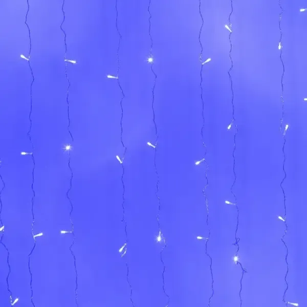 Гірлянда-штора світлодіодна 64 LED розмір 1,5*1,5 м, білий ZWM2160LEDW (ZWM2160LEDW) - зображення 3