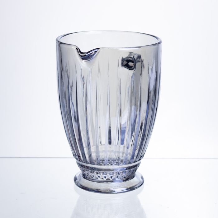 Глек для напоїв 1.2 л ребристий із товстого скла блакитний HP-19-235 (HP-19-235) - зображення 2