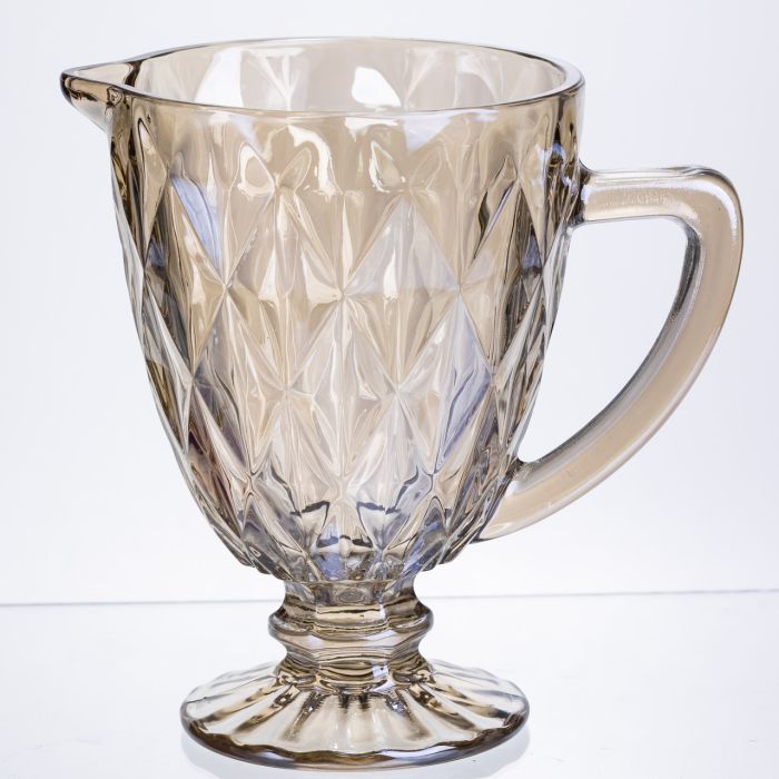 Глек для напоїв Citrine скляний 1 л HP-19-279 глечик для лимонаду лимонадник декоративний з ручкою (HP-19-279) - зображення 1