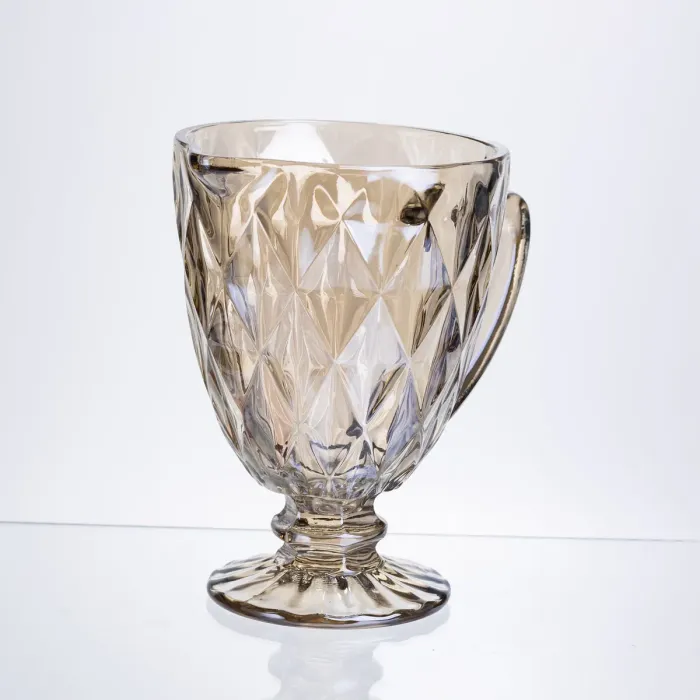 Глек для напоїв Citrine скляний 1 л HP-19-279 глечик для лимонаду лимонадник декоративний з ручкою (HP-19-279) - зображення 3