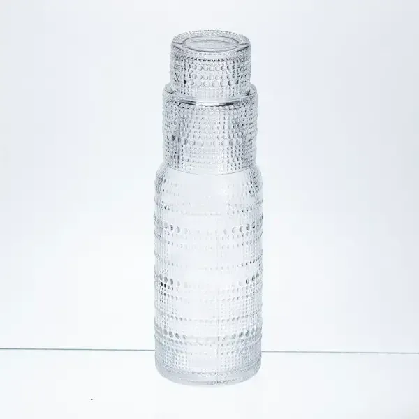 Графін для напоїв Pearl Dots 700 мл зі склянкою із товстого скла HP-17-13 (HP-17-13) - изображение 1