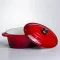 Гусятниця чавунна з емальованим покриттям 4 л, червоний Yiwu HP-FLG-18 RED (HP-FLG-18 RED)