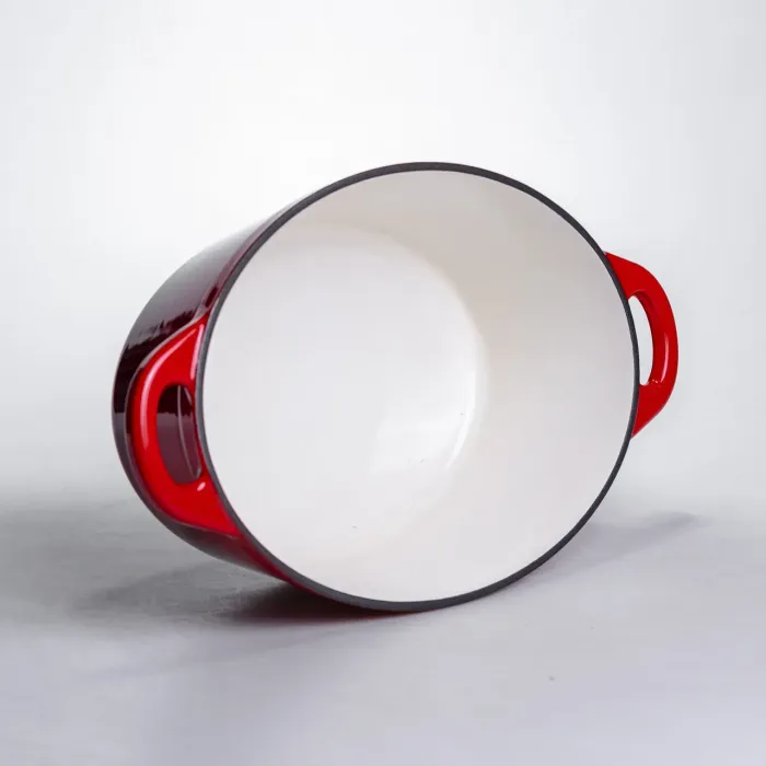 Гусятниця чавунна з емальованим покриттям 4 л, червоний Yiwu HP-FLG-18 RED (HP-FLG-18 RED) - изображение 4