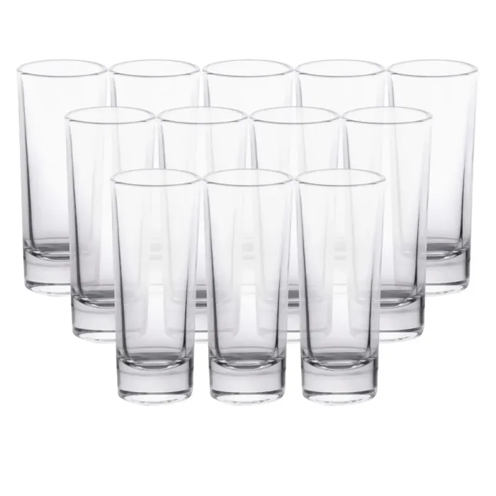 Набір стопок 12 шт по 80 мл скляні прозорі HP-19-136 (HP-19-136) - изображение 1