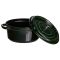 Кокотниця чавунна емальована 2,5 л, малахіт HP-FLG-9 green (HP-FLG-9 green)