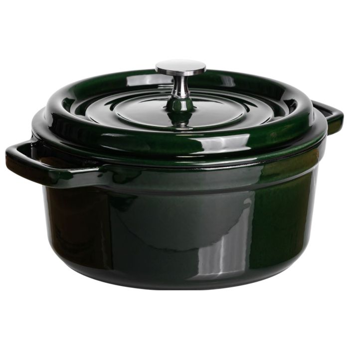 Кокотниця чавунна емальована 2,5 л, малахіт HP-FLG-9 green (HP-FLG-9 green) - изображение 6