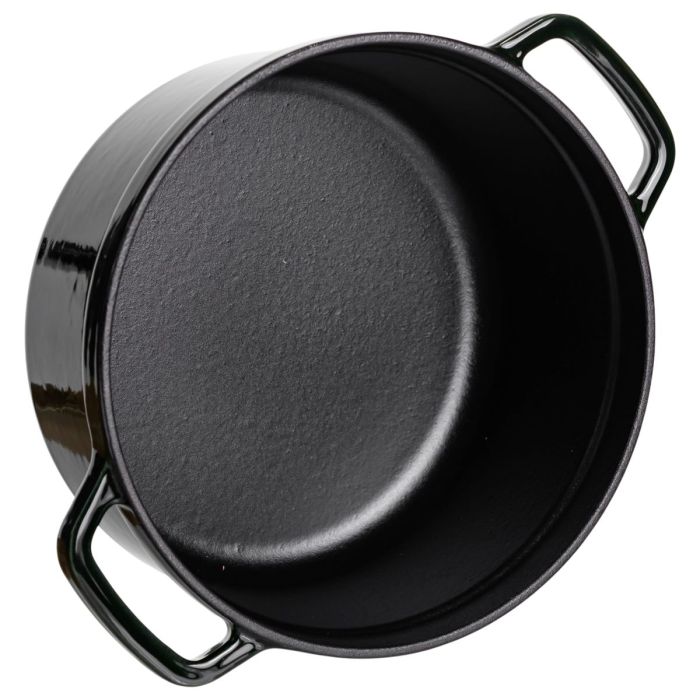 Кокотниця чавунна емальована 2,5 л, малахіт HP-FLG-9 green (HP-FLG-9 green) - зображення 5
