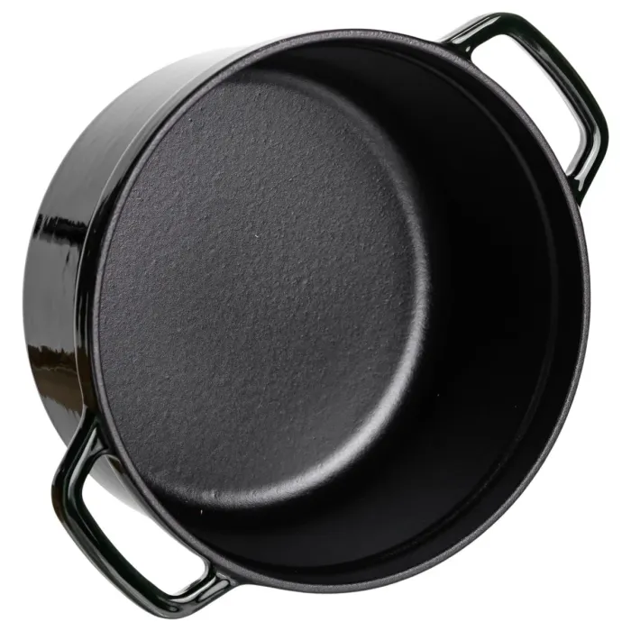 Кокотниця чавунна емальована 2,5 л, малахіт HP-FLG-9 green (HP-FLG-9 green) - зображення 5