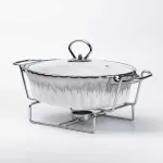 Марміт керамічний на 1 л овальний з підігрівом 31×19×13 см (HP1022)