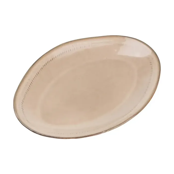 Тарілка плоска овальна керамічна обідня 33.5х23 см (HP23380) - зображення 3
