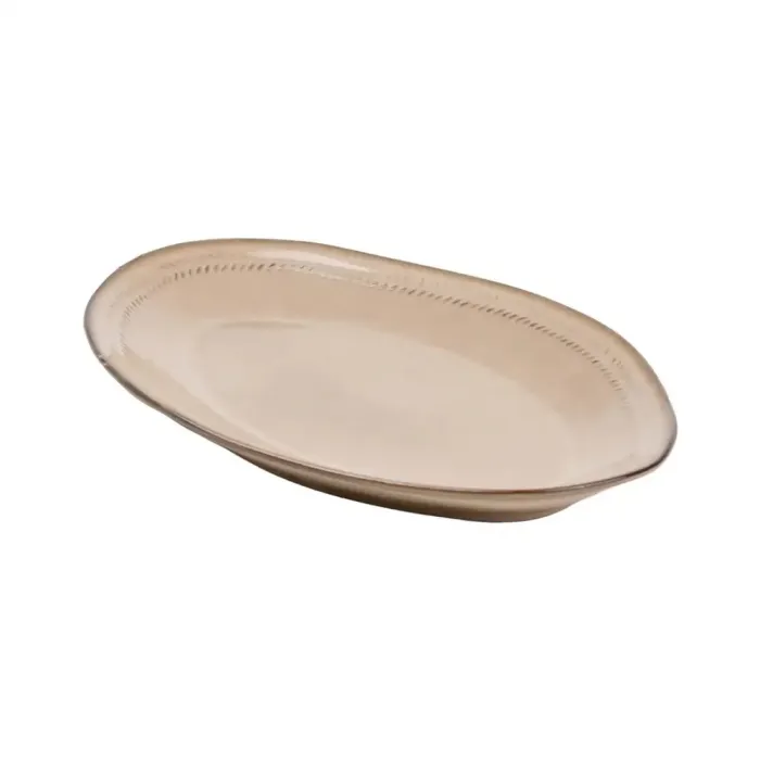 Тарілка плоска овальна керамічна обідня 33.5х23 см (HP23380) - зображення 2