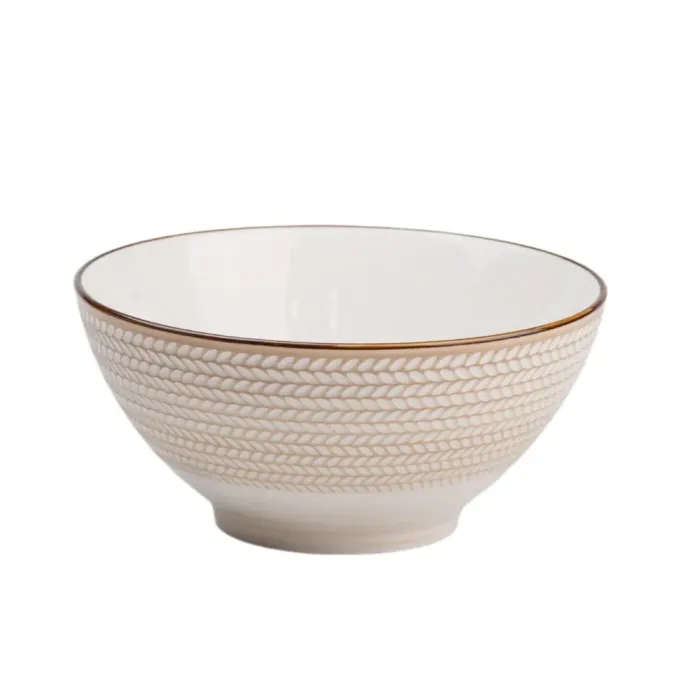 Тарілка супниця глибока кругла керамічна 20.5 см бульйонниця (HP23385) - зображення 1