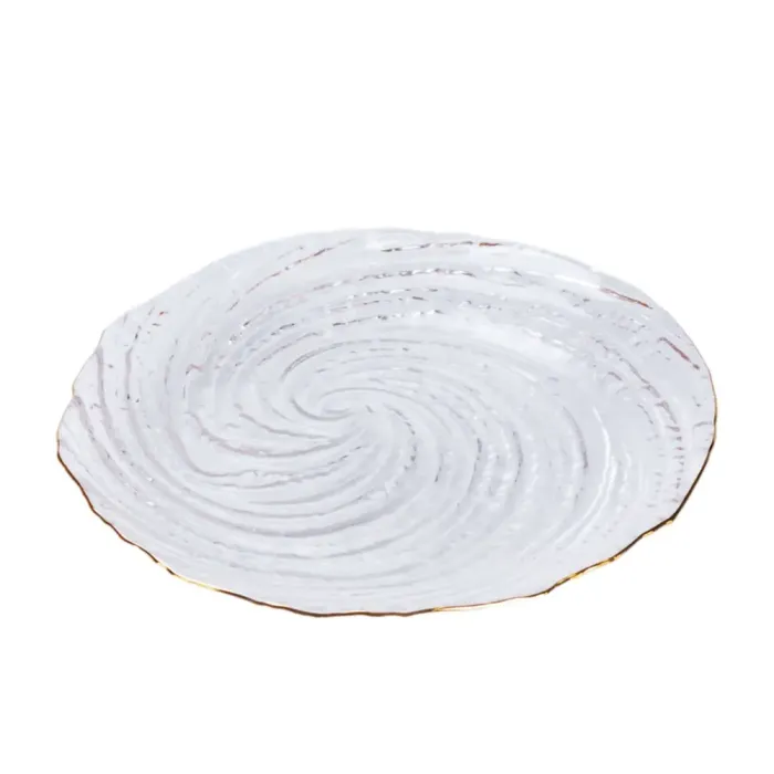 Блюдце скляне для сервіровки стола прозоре (HP4144) - зображення 1