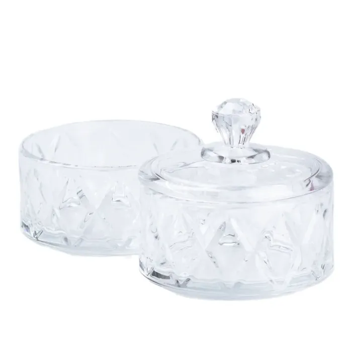 Банка для хранения сыпучих продуктов со стеклянной крышкой круглая (HP5101) - изображение 2