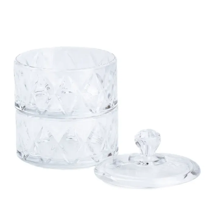 Банка для хранения сыпучих продуктов со стеклянной крышкой круглая (HP5101) - изображение 3