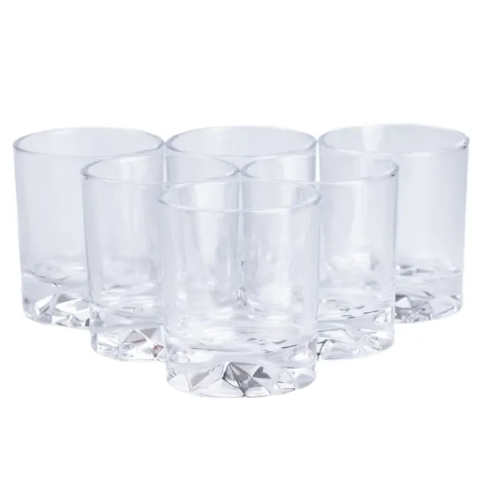 Стакан для воды и сока низкий стеклянный прозрачный (HP556) - изображение 1