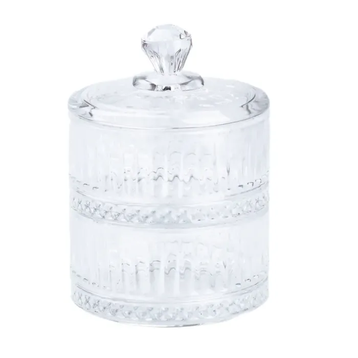 Банка для хранения сыпучих продуктов со стеклянной крышкой (HP589) - изображение 1