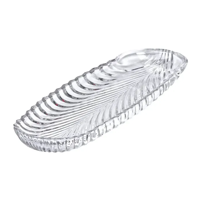 Блюдо сервірувальне 39х13.5х2.5 см скляне для закусок канапе фруктів HP-YH-13 (HP-YH-13) - изображение 4