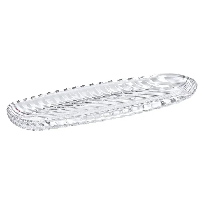 Блюдо сервірувальне 39х13.5х2.5 см скляне для закусок канапе фруктів HP-YH-13 (HP-YH-13) - изображение 6