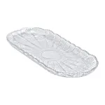 Сервірувальне блюдо для подачі закусок 33.5х15х2 см скляне овальне HP-YH-25 (HP-YH-25)
