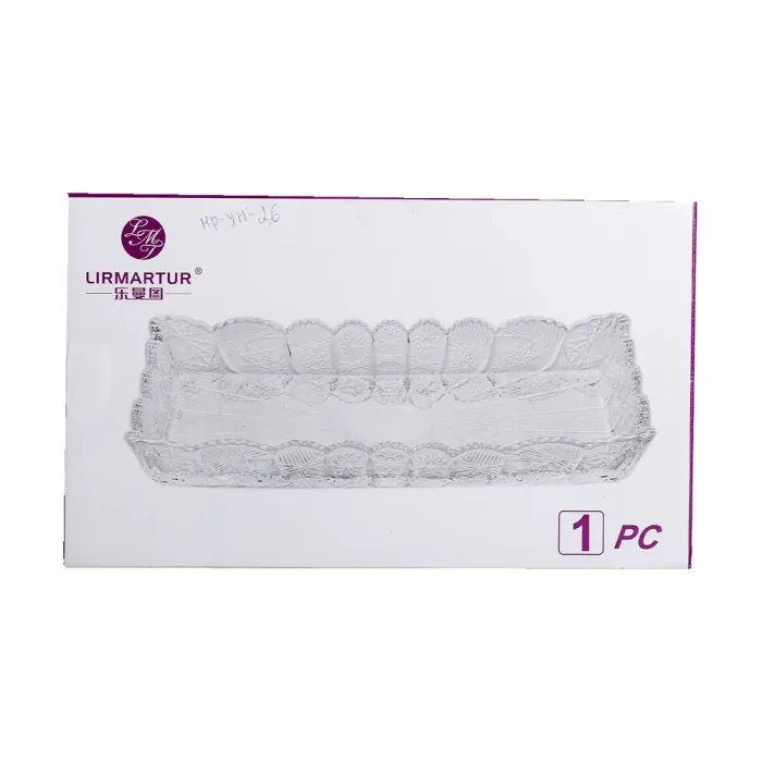 Блюдо для закусок Lirmartur скляне 28,6*16,5*3 см HP-YH-26 (HP-YH-26) - изображение 7