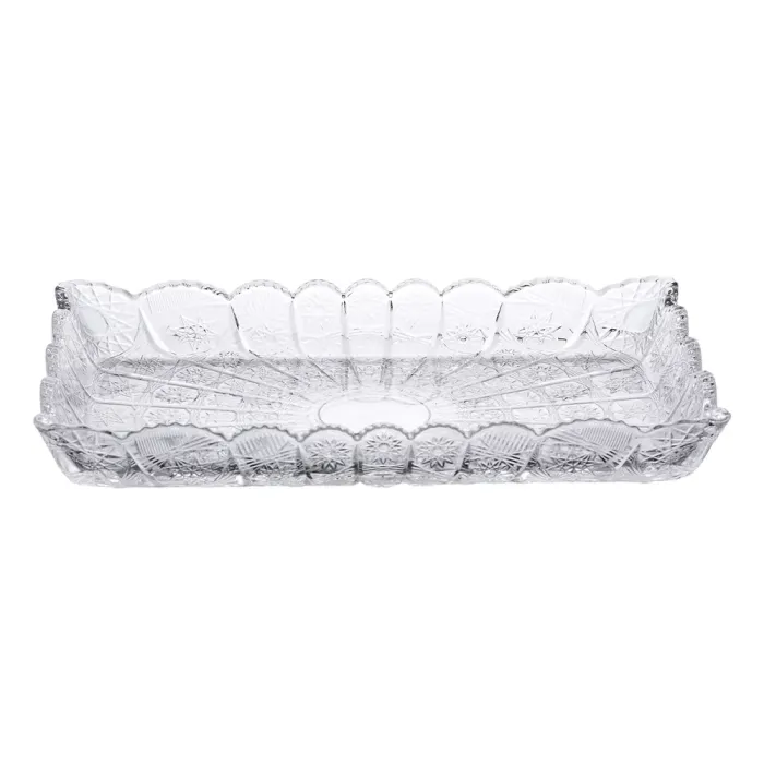 Блюдо для закусок Lirmartur скляне 28,6*16,5*3 см HP-YH-26 (HP-YH-26) - изображение 2