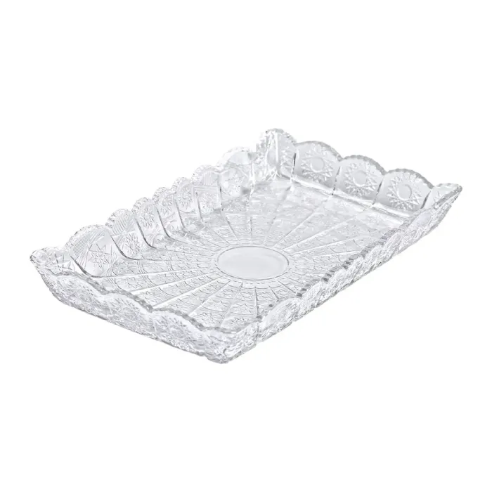 Блюдо для закусок Lirmartur скляне 28,6*16,5*3 см HP-YH-26 (HP-YH-26) - изображение 4
