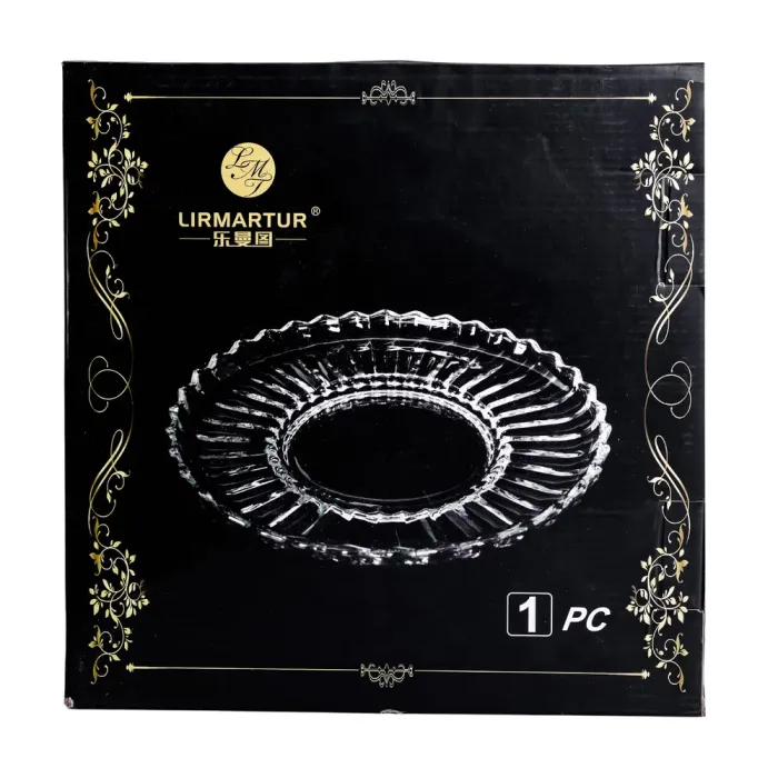 Сервірувальне блюдо Ø 28 см прозоре кругле для дому та кафе HP-YH-32 (HP-YH-32) - изображение 6