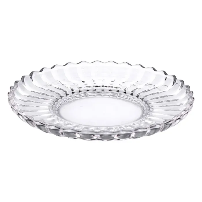 Сервірувальне блюдо Ø 28 см прозоре кругле для дому та кафе HP-YH-32 (HP-YH-32) - изображение 5