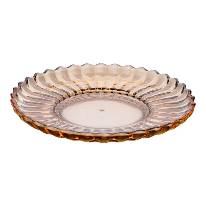 Блюдо сервірувальне Ø 28 скляне прозоре для подачі закусок, десертів, фруктів HP-YH-52 (HP-YH-52) - изображение 4