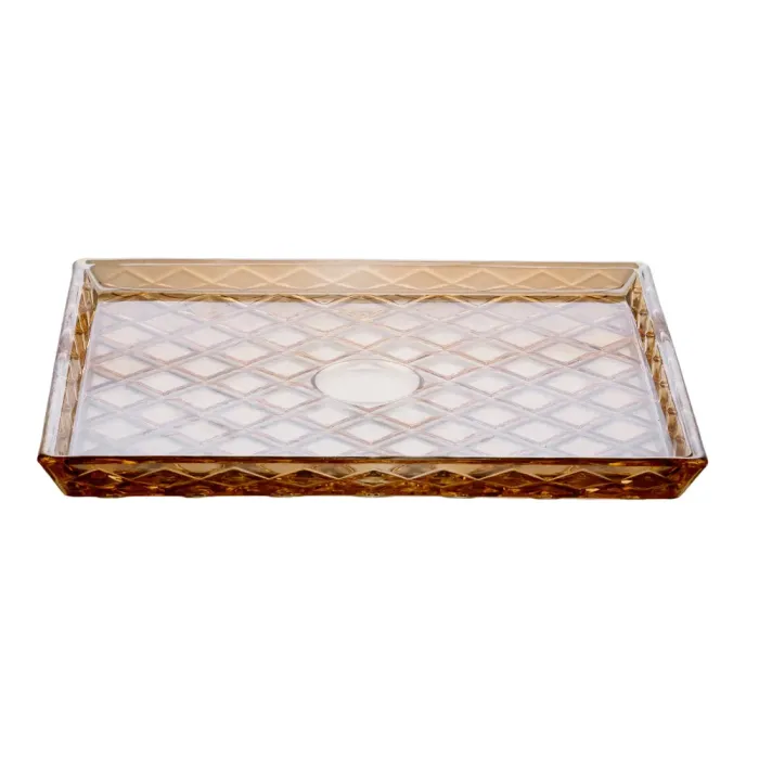 Блюдо для закусок скляне 24,5*20,5*2 см прямокутне HP-YH-53 (HP-YH-53) - изображение 2