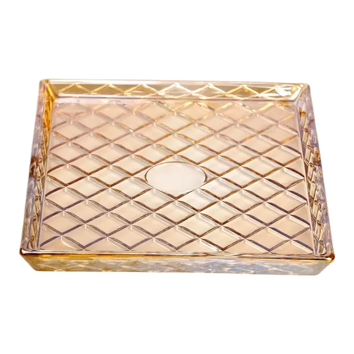 Блюдо для закусок скляне 24,5*20,5*2 см прямокутне HP-YH-53 (HP-YH-53) - изображение 3